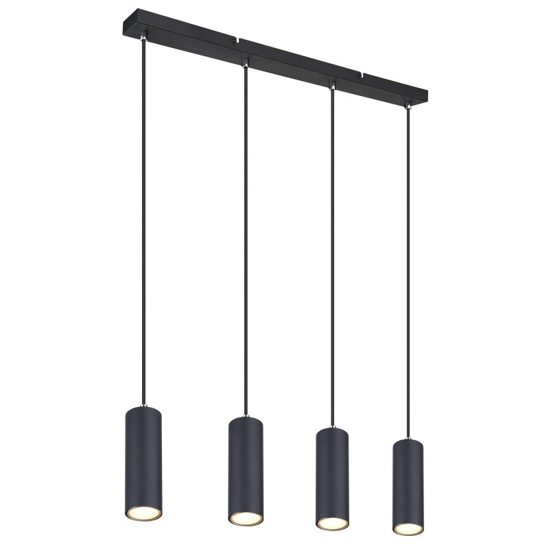 Lustra cu 4 pendule design modern ROBBY negru