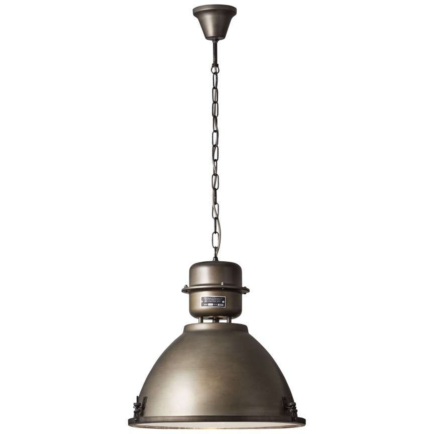 Lustra stil retro-industrial 48cm Kiki otel negru 93758/46 BL