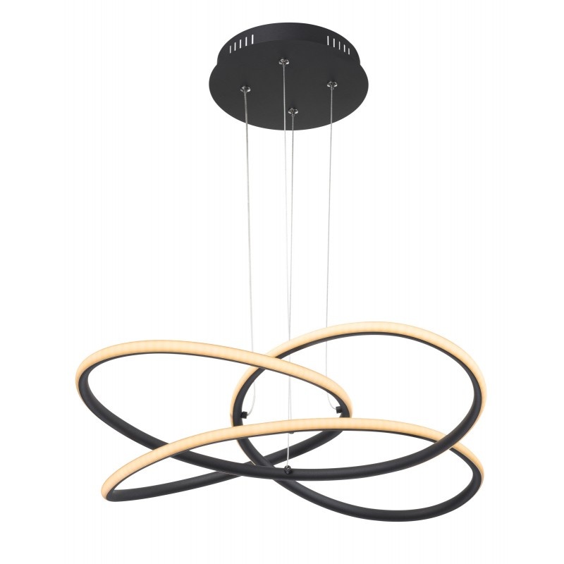 Lustra suspendata LED design modern PANDA negru 67201SH-30 GL