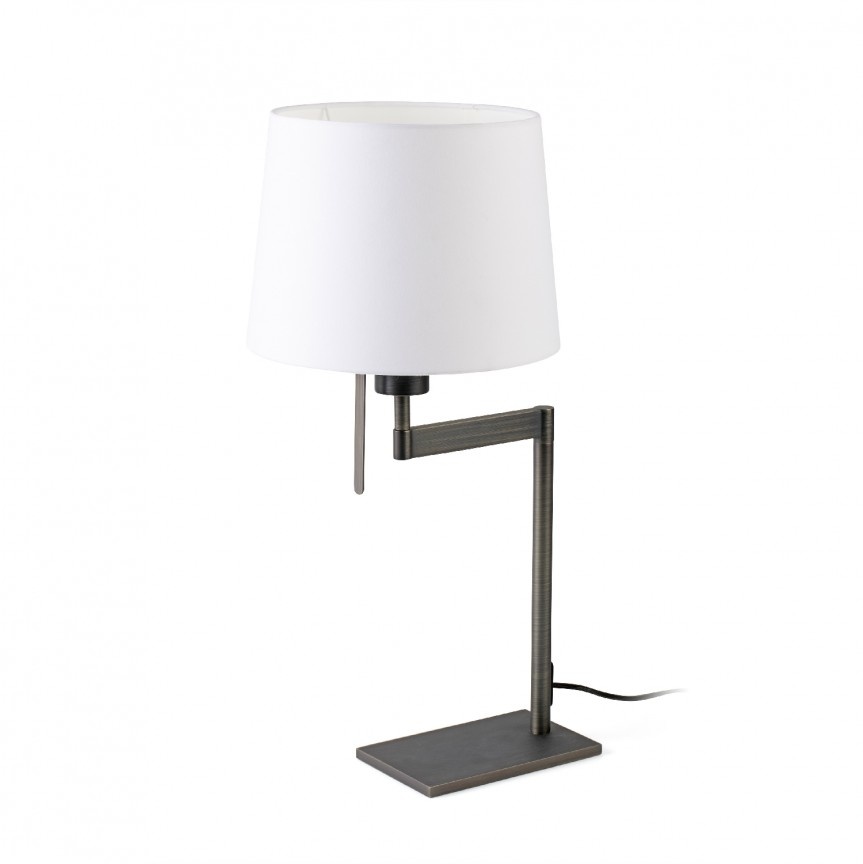 Veioza / Lampa de masa design elegant ARTIS bronz/alb