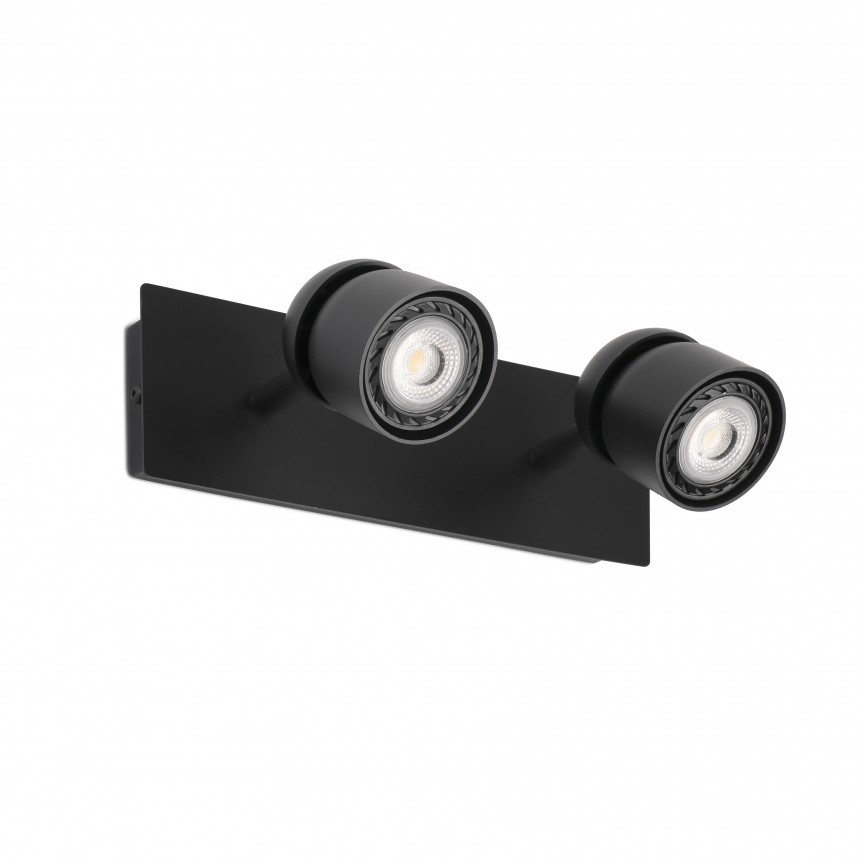 Aplica cu 2 spoturi directionabile design minimalist COCO neagra