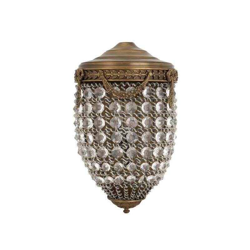 Aplica de perete mix timeless style, stralucitor, finisaj antique brass, Emperor 106133 HZ