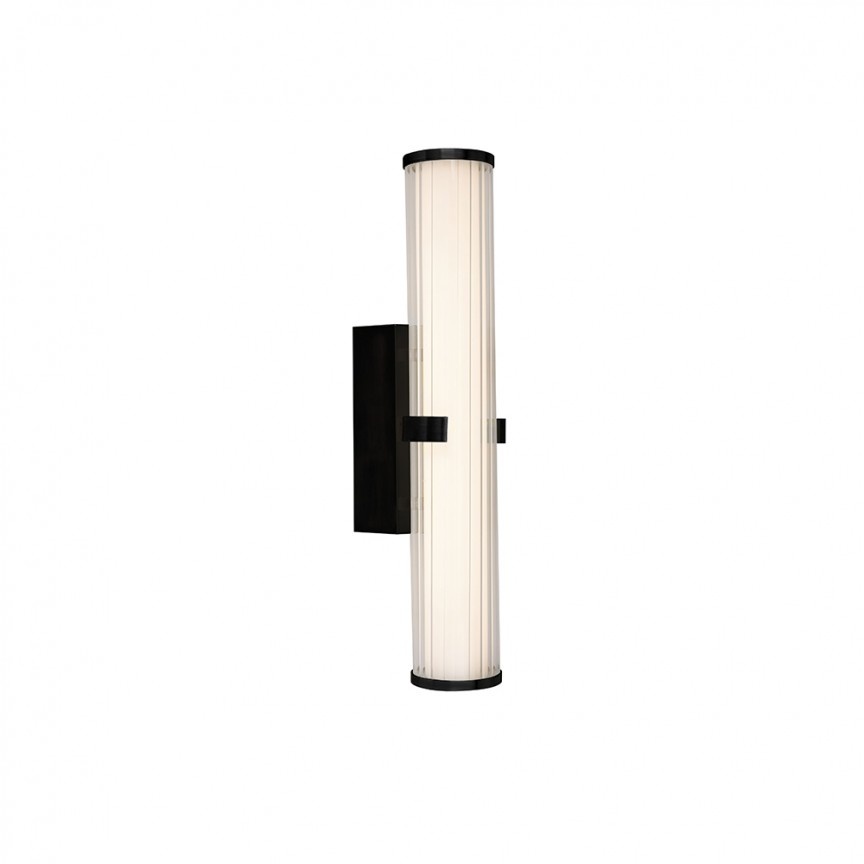 Aplica LED de perete / oglinda baie IP44 Clamp neagra 63125-1BK SRT