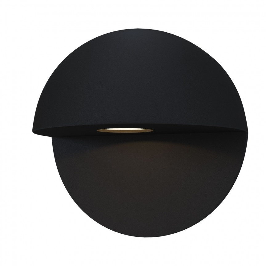 Aplica LED iluminat exterior IP55, design modern, 9cm Mezzo negru MYO033WL-L7B3K