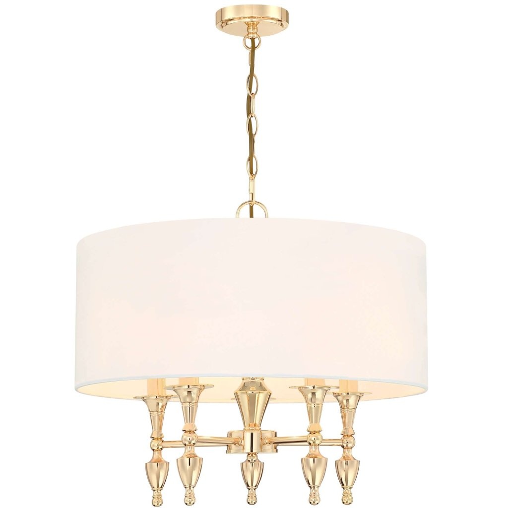 Candelabru design elegant AUSTIN auriu/alb