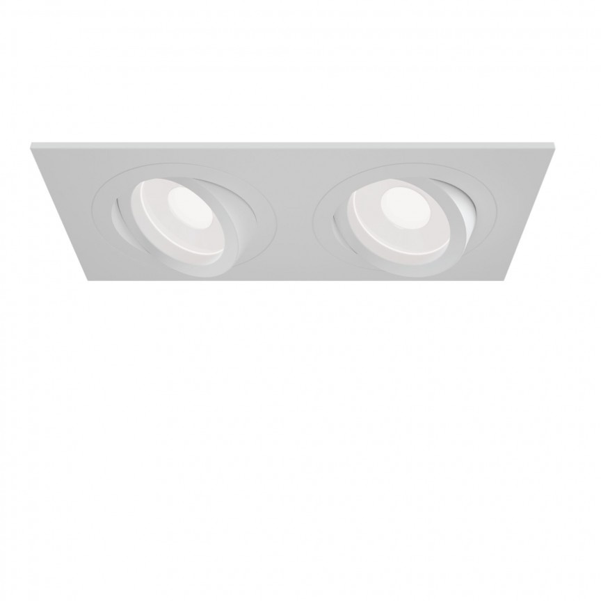 Corp incastrabil cu 2 spoturi directionabile Atom alb MY-DL024-2-02W