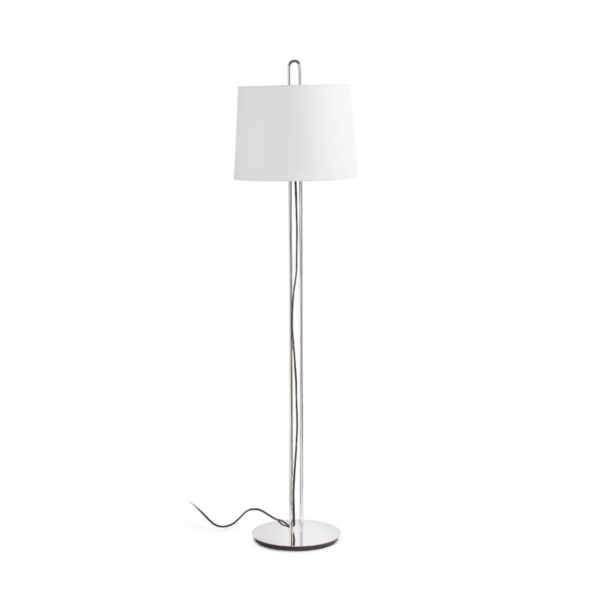 Lampadar / Lampa de podea moderna design elegant MONTREAL crom/bej