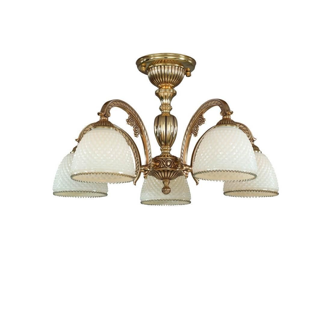 Lustra aplicata din alama cu 5 brate design italian 7125