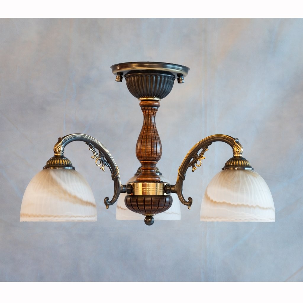 Lustra rustica aplicata cu 3 brate design italian 5920