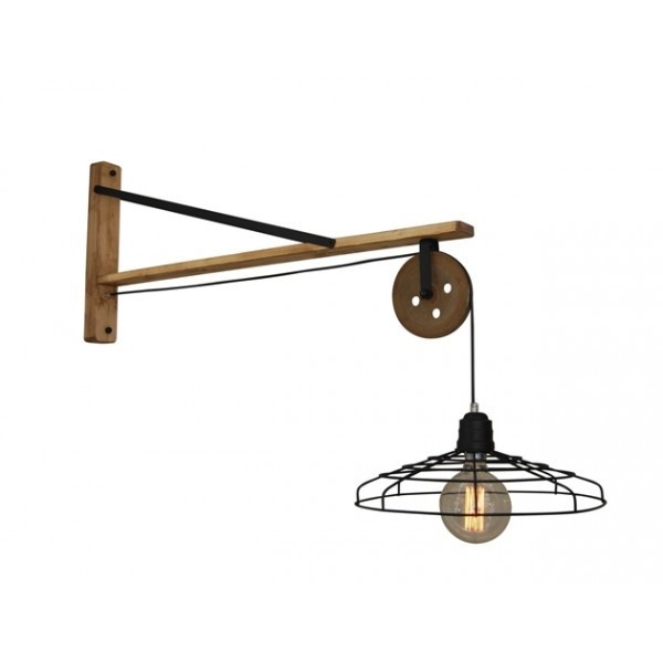 Aplica de perete design rustic-industrial HL-315W-1S1 DEON 77-3174 HL