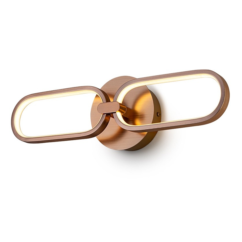 Aplica de perete LED design ultra-modern Colette. auriu roze SV-787017