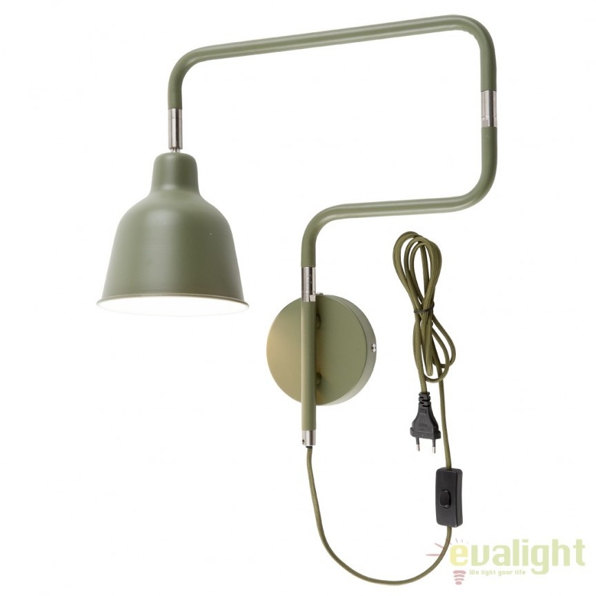 Aplica design modern cu brat articulat London verde LONDON/W/OG