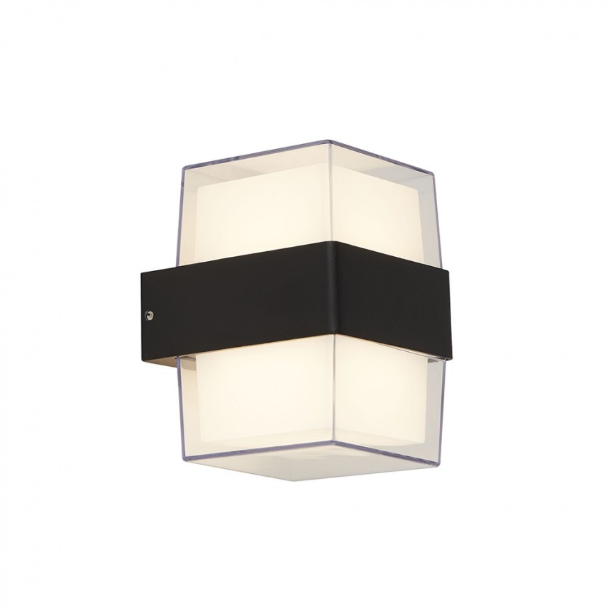 Aplica LED moderna pentru iluminat exterior ambiental Outdoor 25122-2BK SRT