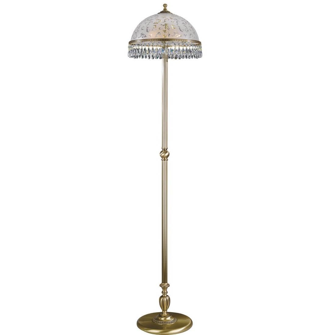 Lampa de podea design clasic realizata manual din alama si Cristal Scholer 6200