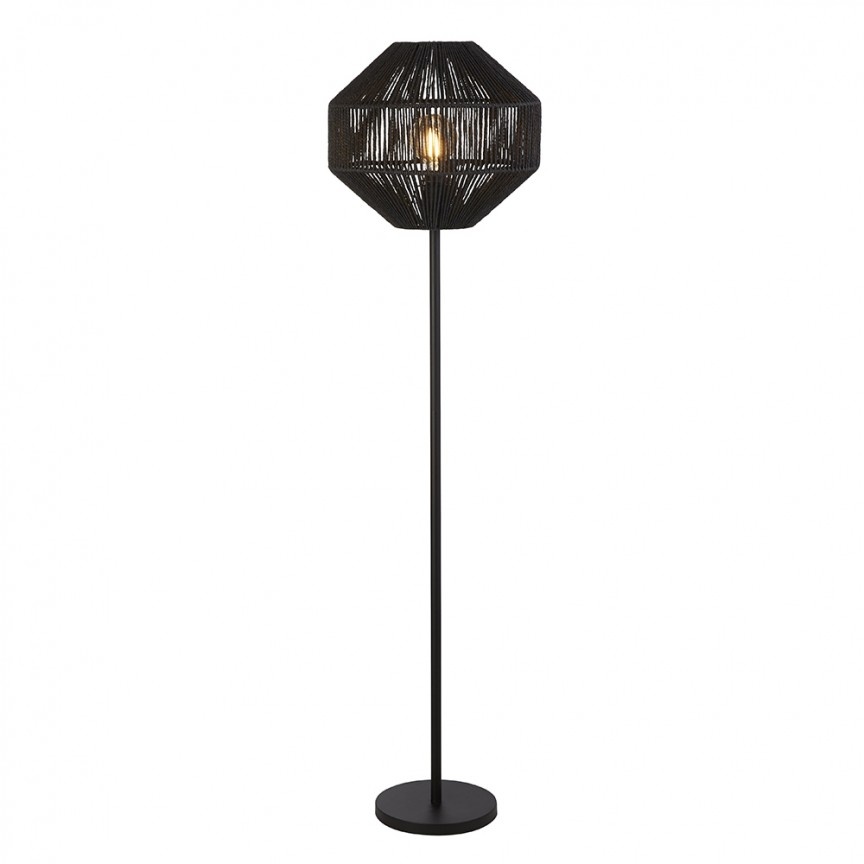 Lampadar / Lampa de podea modena Wicker EU11202-1BK SRT