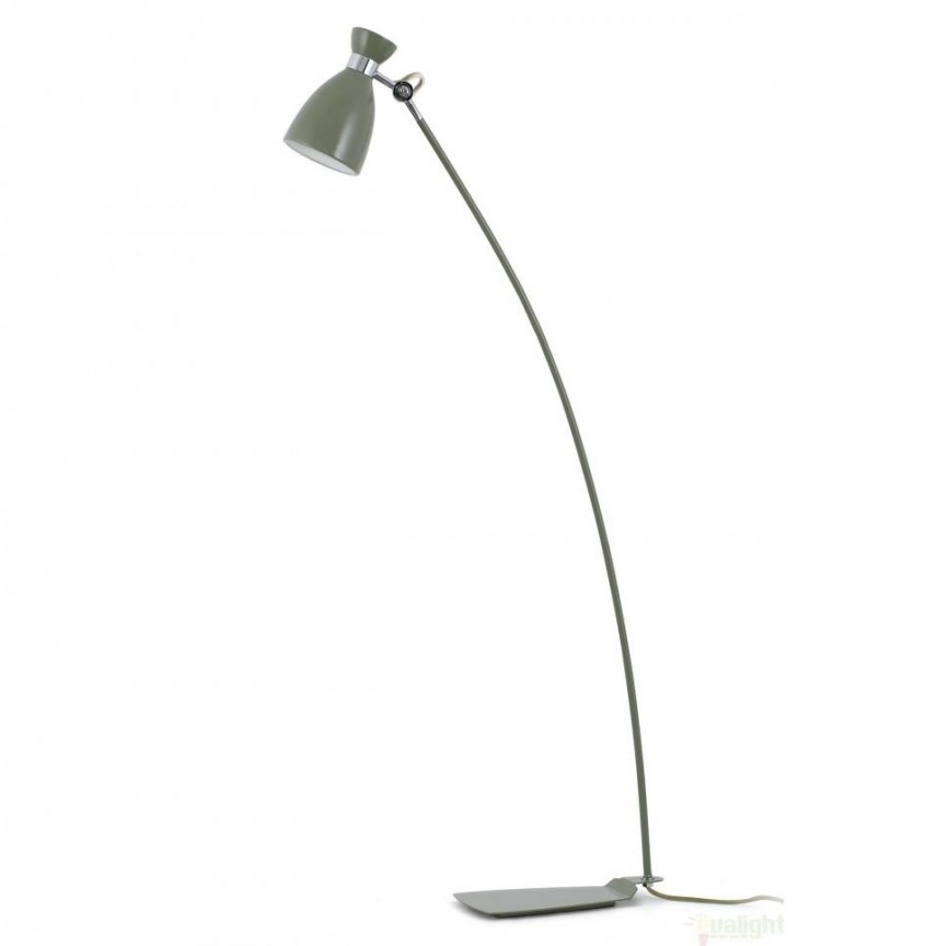 Lampadar / lampa de podea vintage verde H-125 cm, Retro 20020