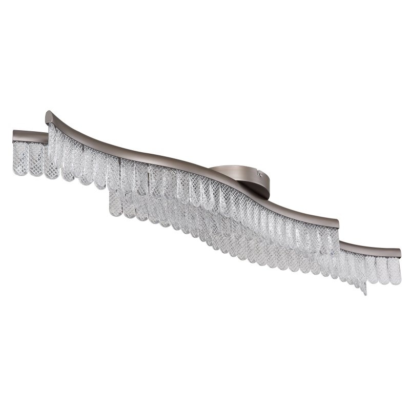 Lustra aplicata, Metal Grafit Mat, Cristale Acrilice, JULIET 67348D GL