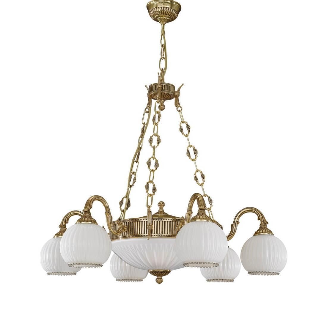 Lustra clasia din alama 6+2 design italian 9300