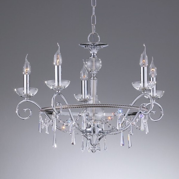 Lustra de LUX cristal Asfour fabricat manual diam.66cm Irina 2545/5 Bejorama