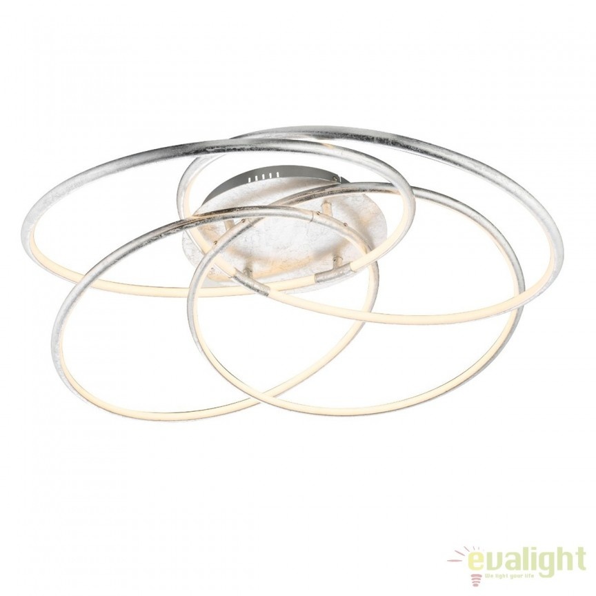 Lustra LED cu telecomanda Barna 60W argintie 67828-60S GL