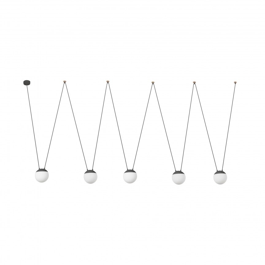Lustra / Pendul MINE SPACE Dark grey suspension PC 5L 28210-5L