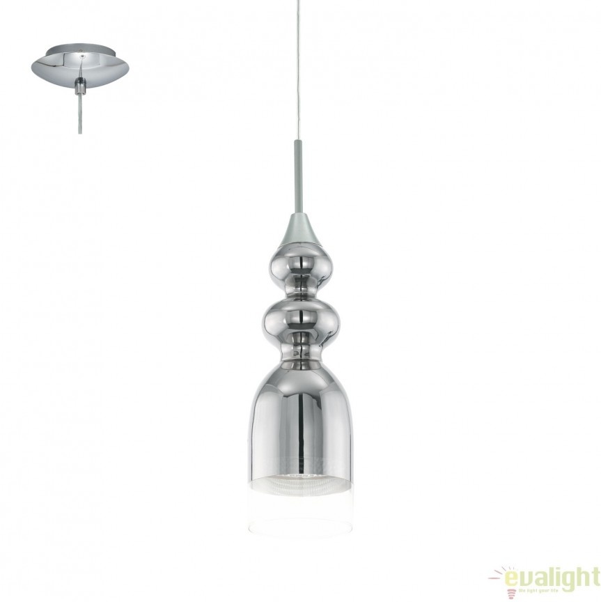 Pendul, Lustra suspendata design elegant GU10-LED, diametru 12cm, BOLANOS 95555 EL