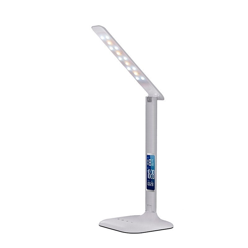 Veioza LED RGB / Lampa birou cu alarma, calendar si termometru Asser 982006 SU