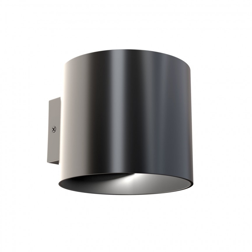 Aplica de perete design tehnic Rond negru MYC066WL-01B