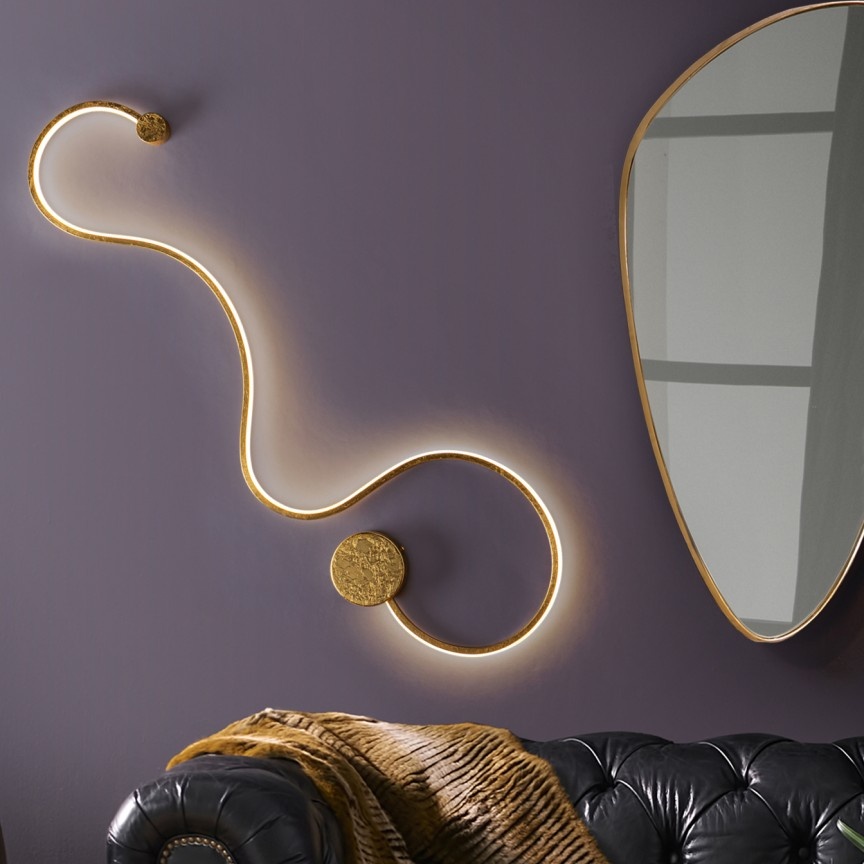 Aplica de perete LED design modern decorativ Grafos auriu SV-227032
