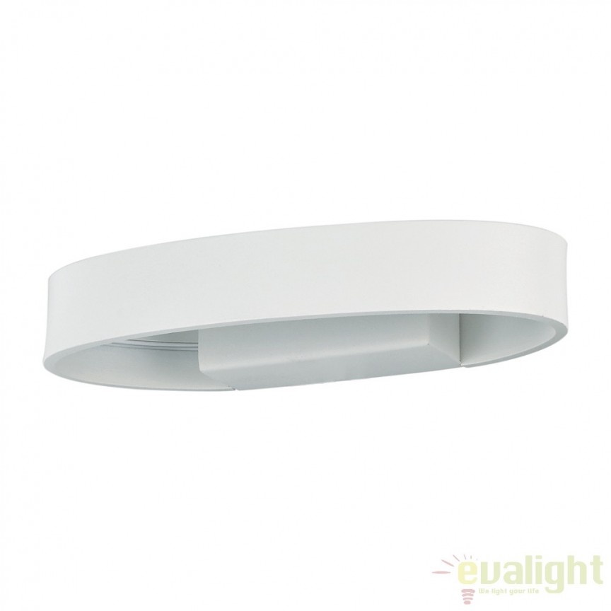 Aplica de perete LED moderna ZED AP1 OVAL BIANCO 115153