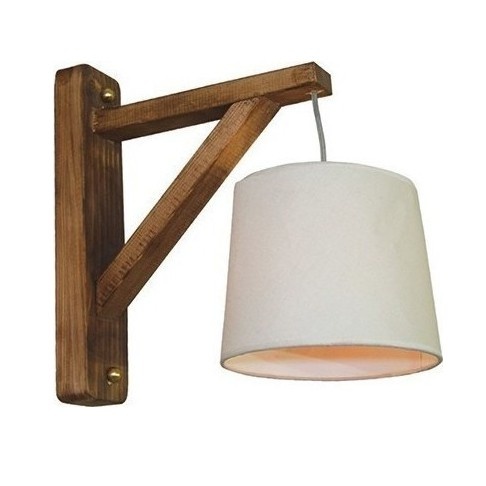 Aplica de perete rustic cu baza din lemn HL-461W IOKASTI 77-3218 HL