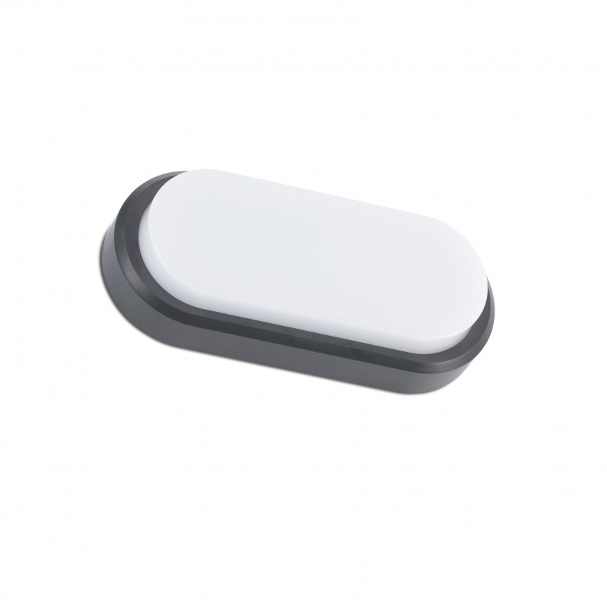 Aplica LED perete exterior stil modern IP65 FRED XL gri