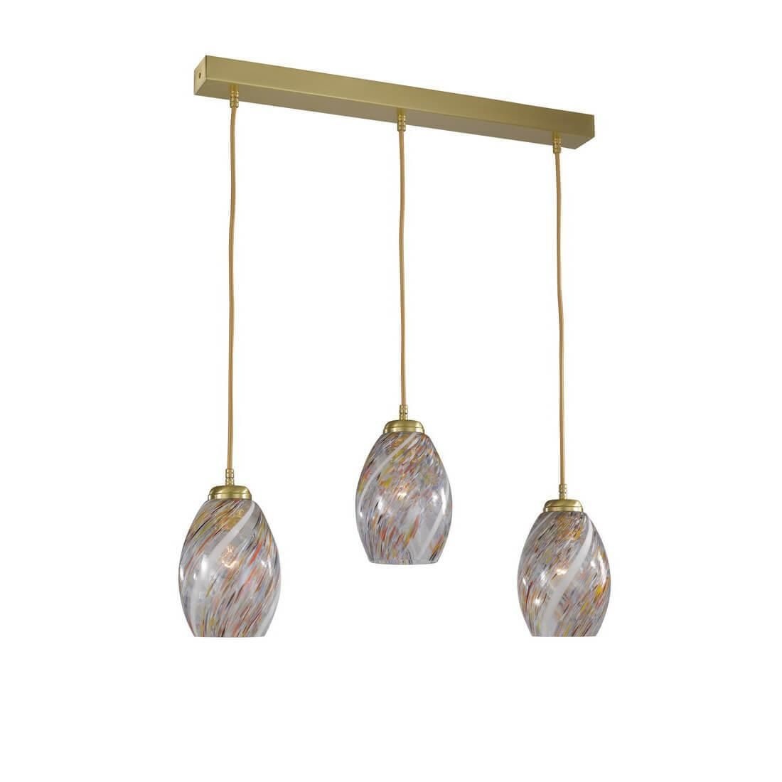 Lustra moderna cu 3 pendule design italian 10034 multicolor