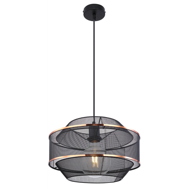 Lustra/ Pendul metal negru/auriu BELLONA