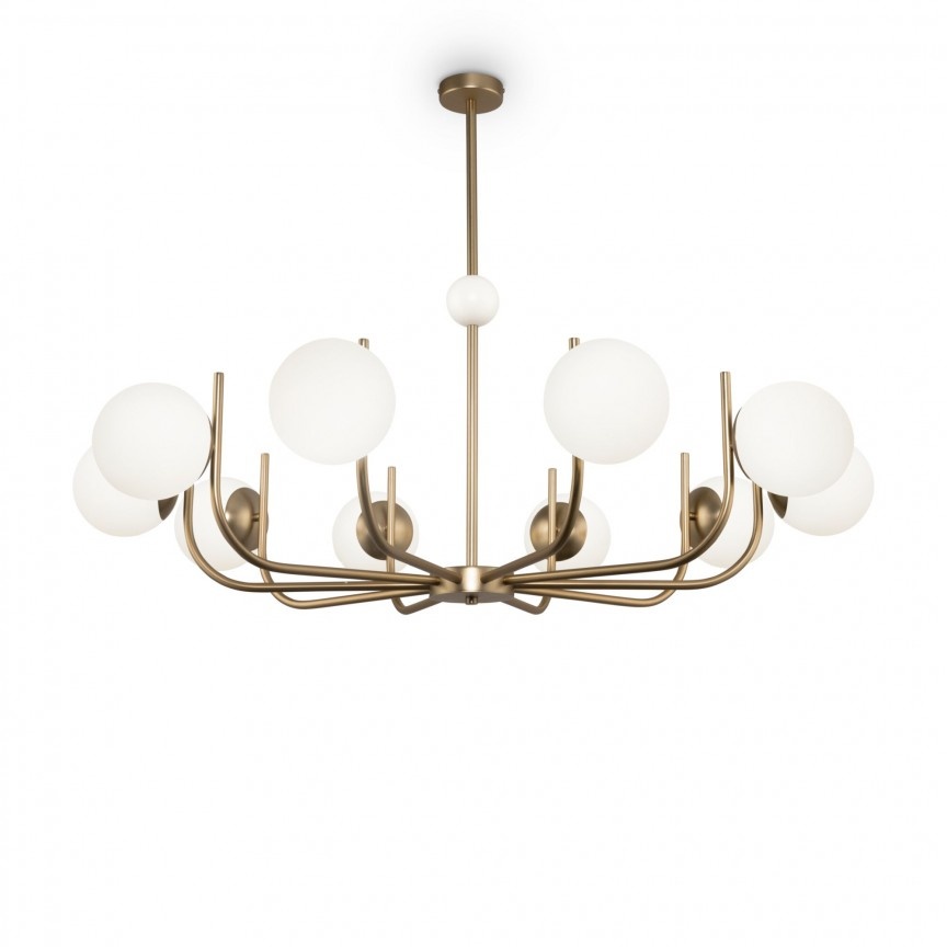 Lustra suspendata cu 10 brate design elegant Randez-Vous MYMOD109PL-10BS