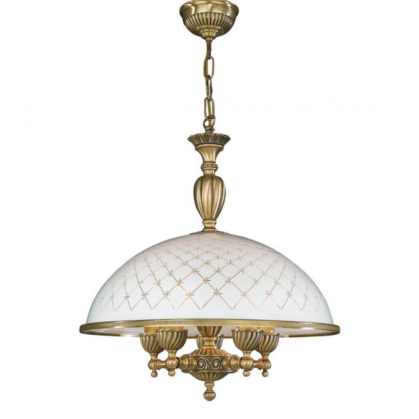 Pendul clasic design italian din alama, sticla 7002 RA-L. 7002/48