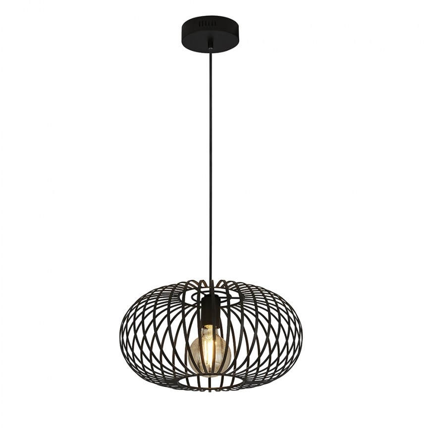 Pendul / Lustra aplicata stil modern industrial AVERY 59901-1BK SRT