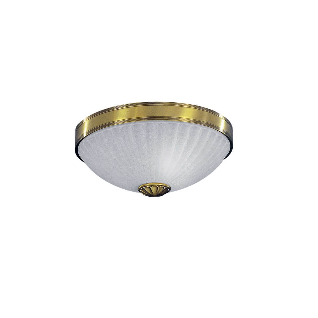 Plafoniera clasic design italian din alama, sticla 3022 RA-PL. 3022/2
