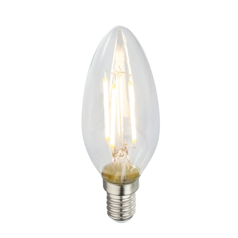 Set de 2 becuri E14 LED candle 4 Watt 400lm 3000K