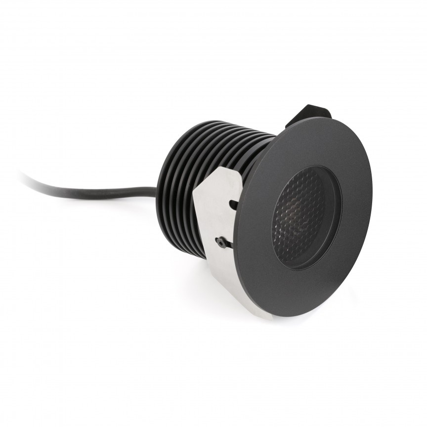Spot LED incastrabil de exterior pavaj GRUND 13W inox negru