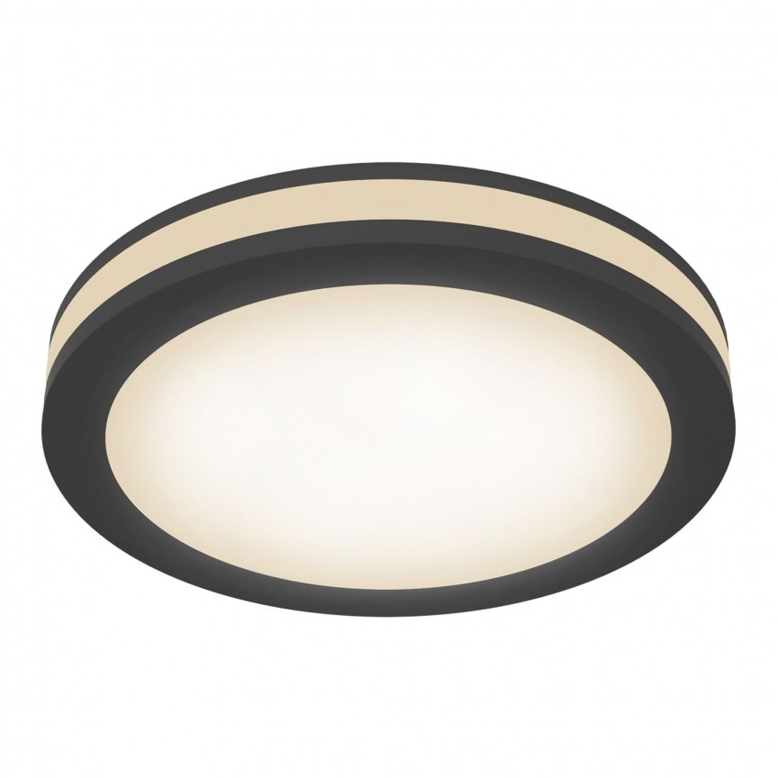 Spot LED incastrabil tavan fals Phanton negru, 9,5cm MY-DL303-L12B