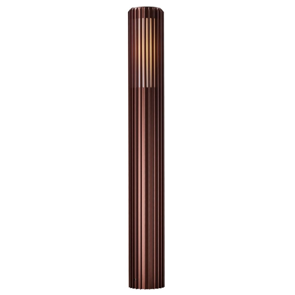 Stalp mediu pentru iluminat exterior IP54 Aludra maro