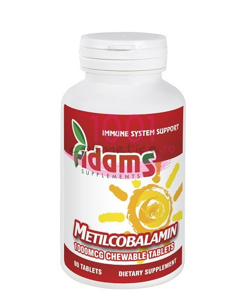 ADAMS METILCOBALAMIN 1000 VITAMINA B12 TABLETE MASTICABILE 90 BUCATI