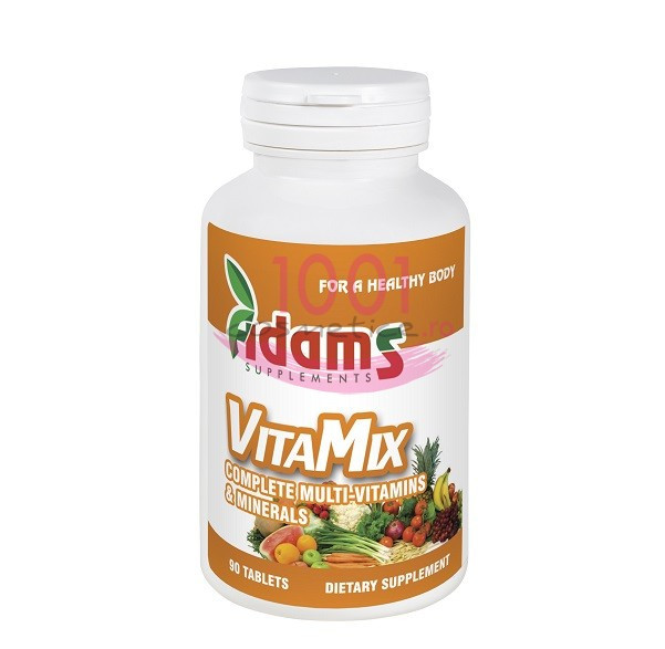 ADAMS VITAMIX COMPLEX DE VITAMINE SI MULTIMINERALE 90 TABLETE