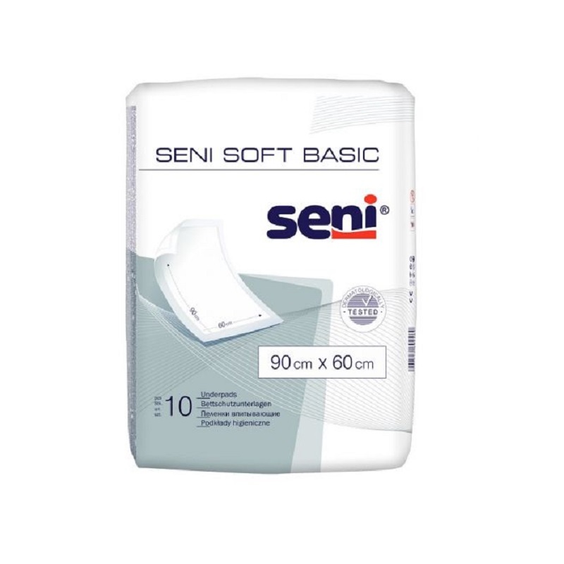 1001cosmetice.ro Aleze Igienice Absorbante Soft Super 90 cm x 60 cm, Seni, set 10 bucati