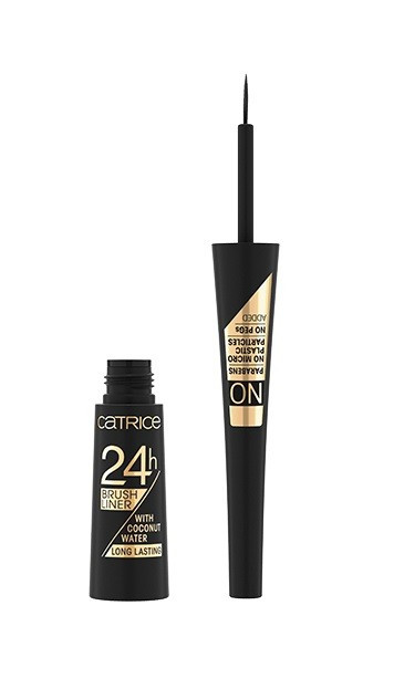 CATRICE 24H BRUSH LINER WITH COCONUT WATER TUS DE OCHI ULTRA BLACK - 1 | YEO