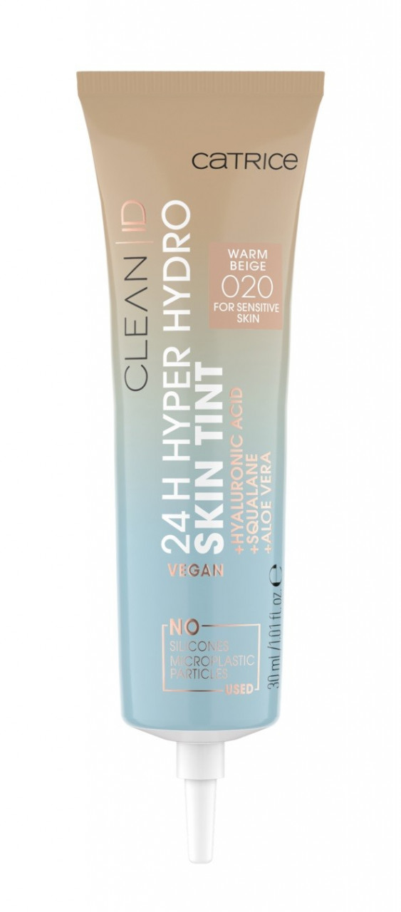 CATRICE CLEAN ID 24H HYPER HYDRO SKIN TINT FOND DE TEN WARM BEIGE 020 - 1 | YEO