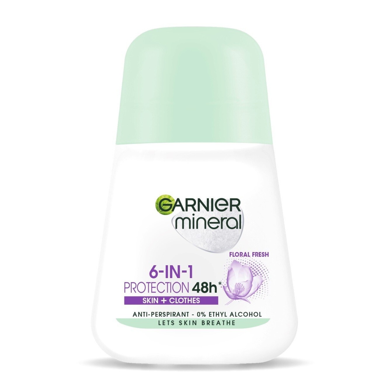 1001cosmetice.ro Deodorant Antiperspirant Roll-On pentru femei, Floral Fresh, 6 in 1 Protection 48h, Garnier 50 ml