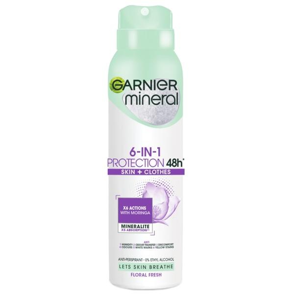 1001cosmetice.ro Deodorant Antiperspirant Spray pentru Femei 6 in 1 Protection 48h, Garnier 150 ml