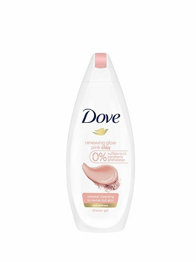 DOVE RENEWING GLOW PINK CLAY GEL DE DUS